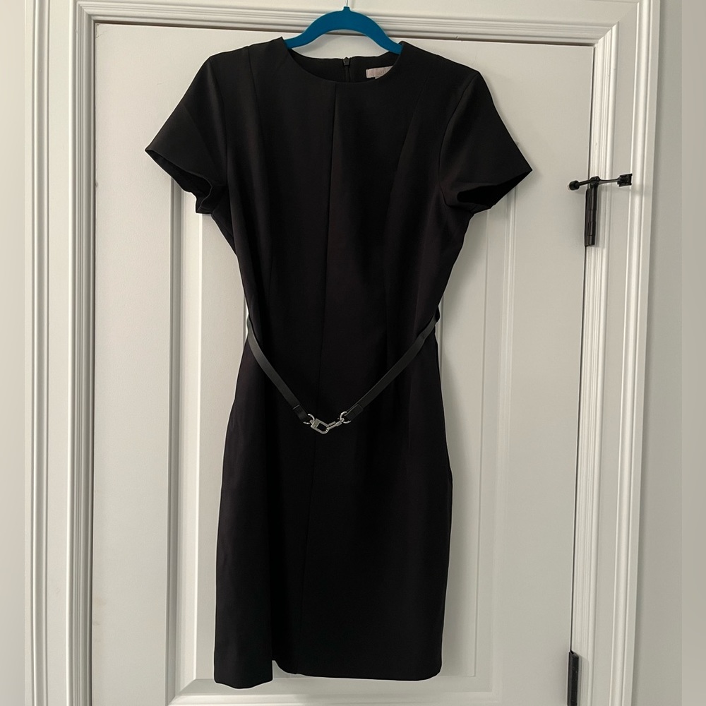 H&M black dress with belt